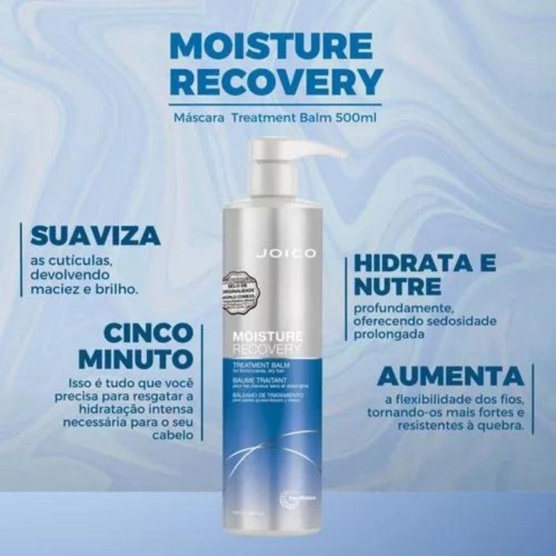 Joico - Moisture Recovery Treatment Balm Smart Release - Máscara Capilar - 500ml