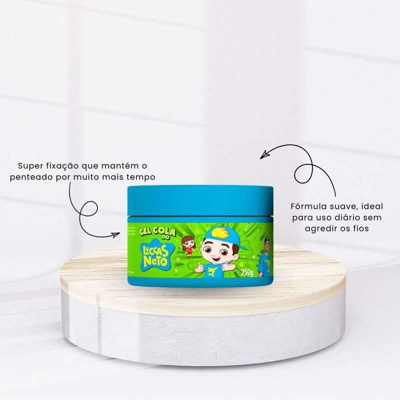 Cia da Natureza - Luccas Neto Gel Fixador Cola - Gel Fixador Capilar - 250g