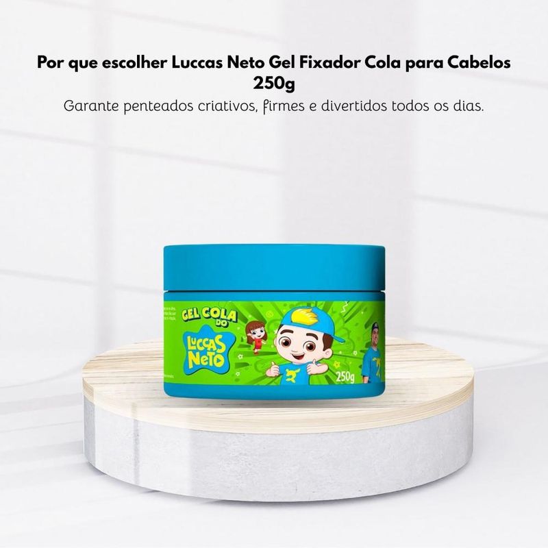 Cia da Natureza - Luccas Neto Gel Fixador Cola - Gel Fixador Capilar - 250g