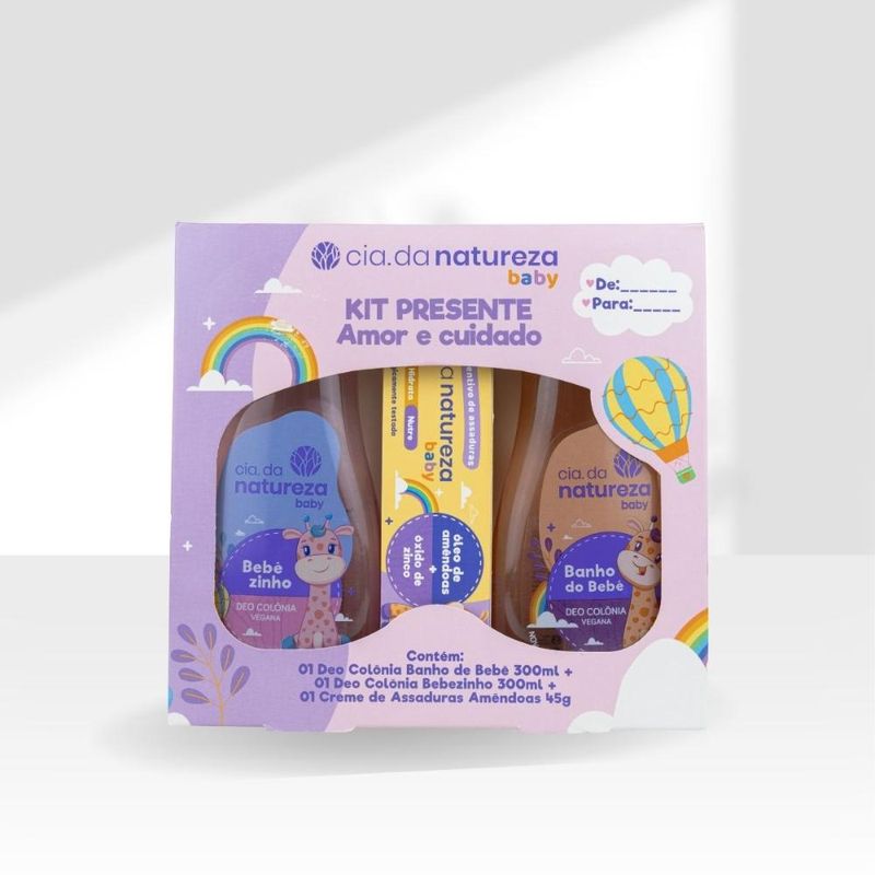 Cia da Natureza - Kit Presente Baby Amor e Cuidado - Kit Infantil