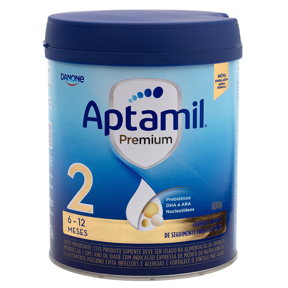 Fórmula Infantil Aptamil Premium 2 6 a 12 Meses 800g