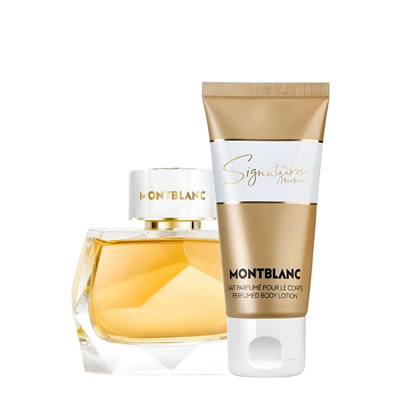 Montblanc - Signature Absolue Feminino - Eau de Parfum + Body Lotion - Kit Perfume - 50ml + 100ml
