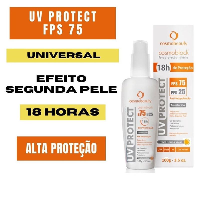 Cosmobeauty - UV Protect Proteção FPS 75 - Protetor Solar Facial