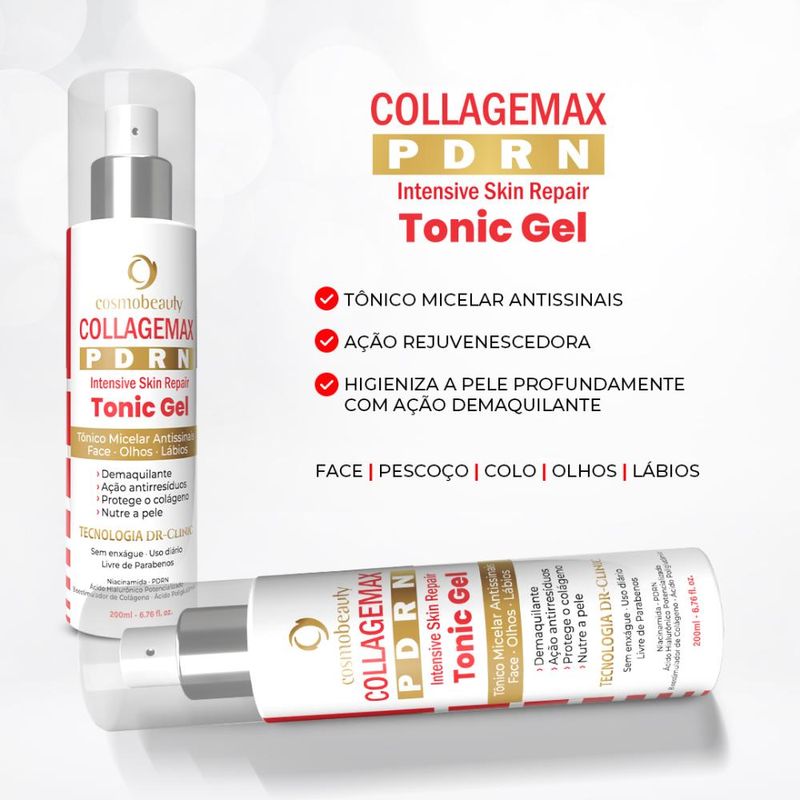 Cosmobeauty - Collagemax PDRN Tonic Gel - Tônico Facial