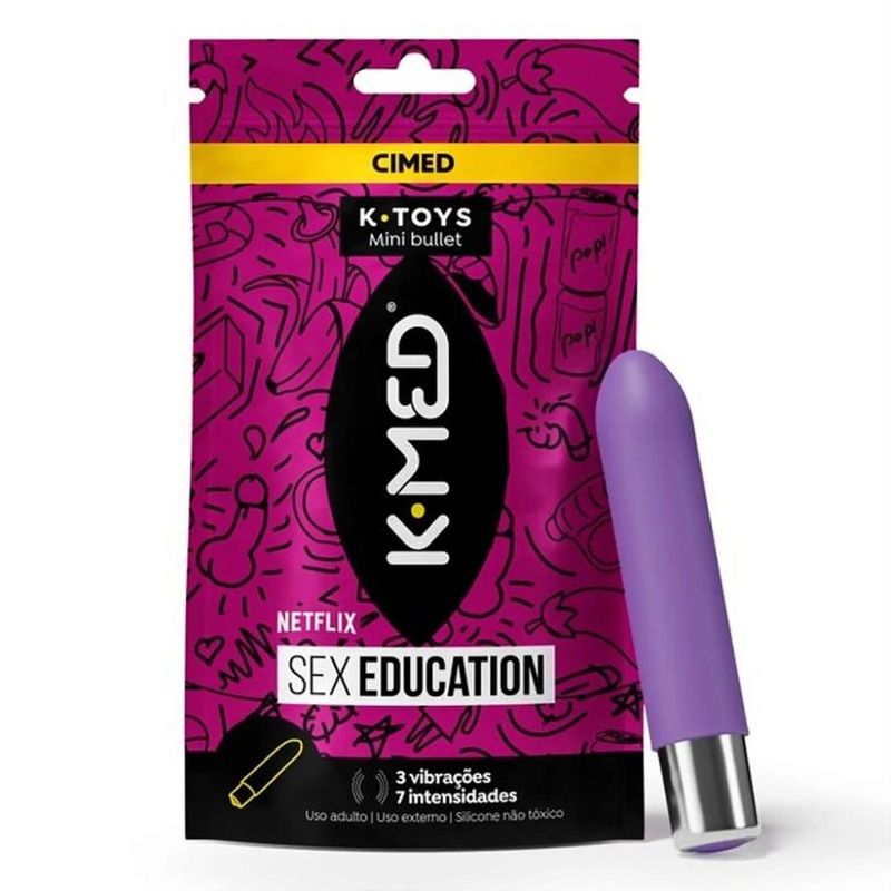 K-Toys - K-Med Sex Education - Mini Bullet Vibrador Roxo - 1 Unidade