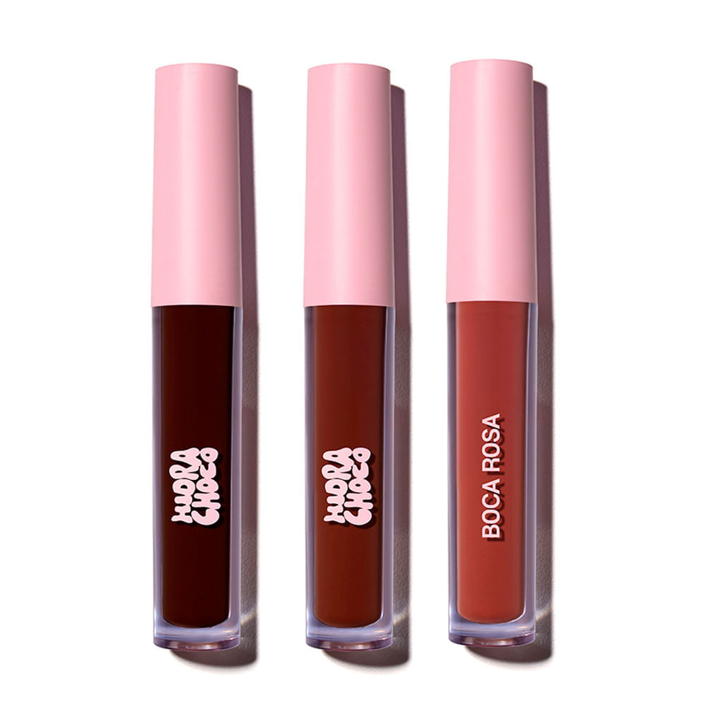 Kit Gloss Boca Rosa Hidra Choco 3g - 3 Unidades - Pague Menos