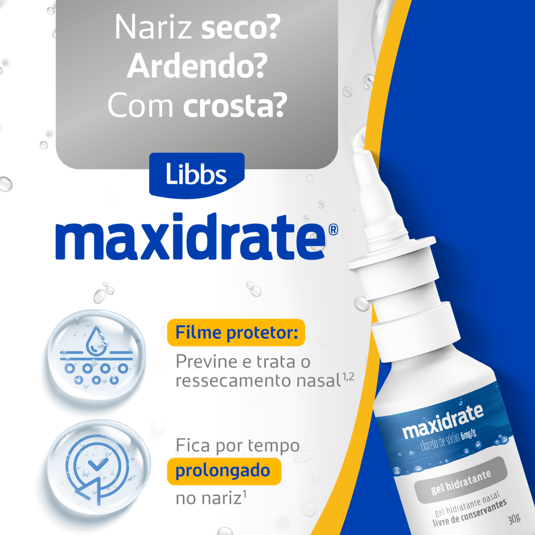 Maxidrate 6mg/g Gel Nasal 30g - Pague Menos