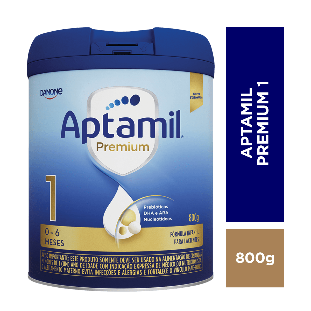 Fórmula Infantil Aptamil 1 Premium De 0 A 6 Meses 800g