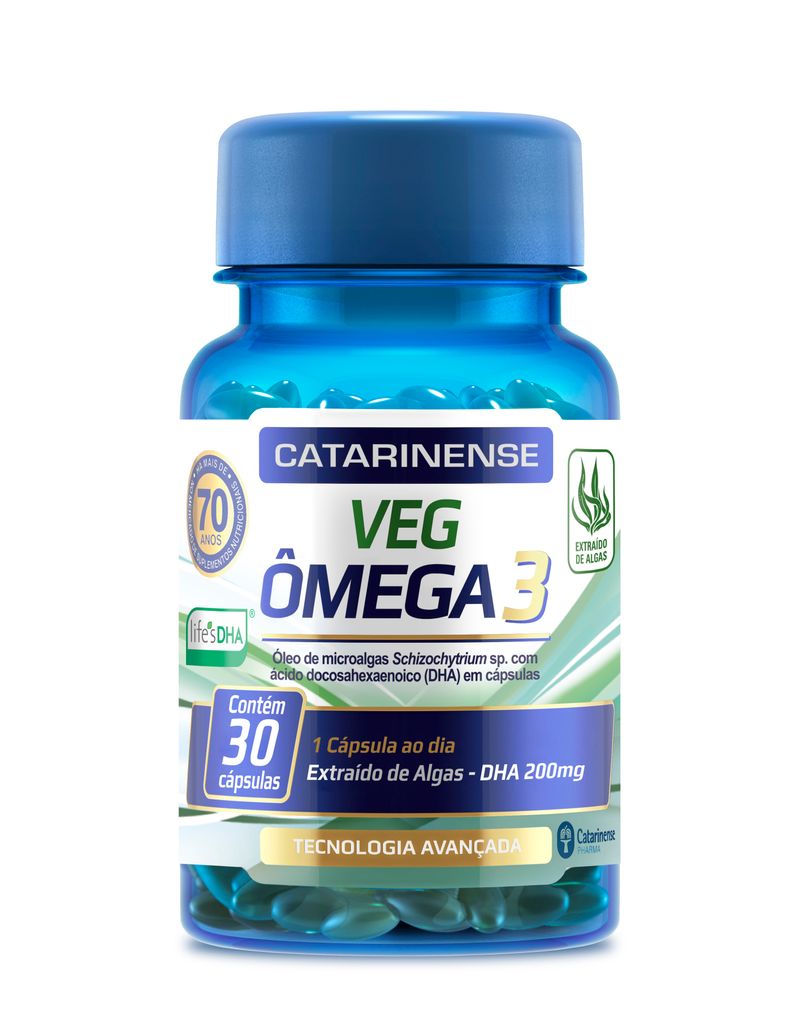 Omega 3 Vg Com 30 Cápsulas 200mg Catarinense - Pague Menos