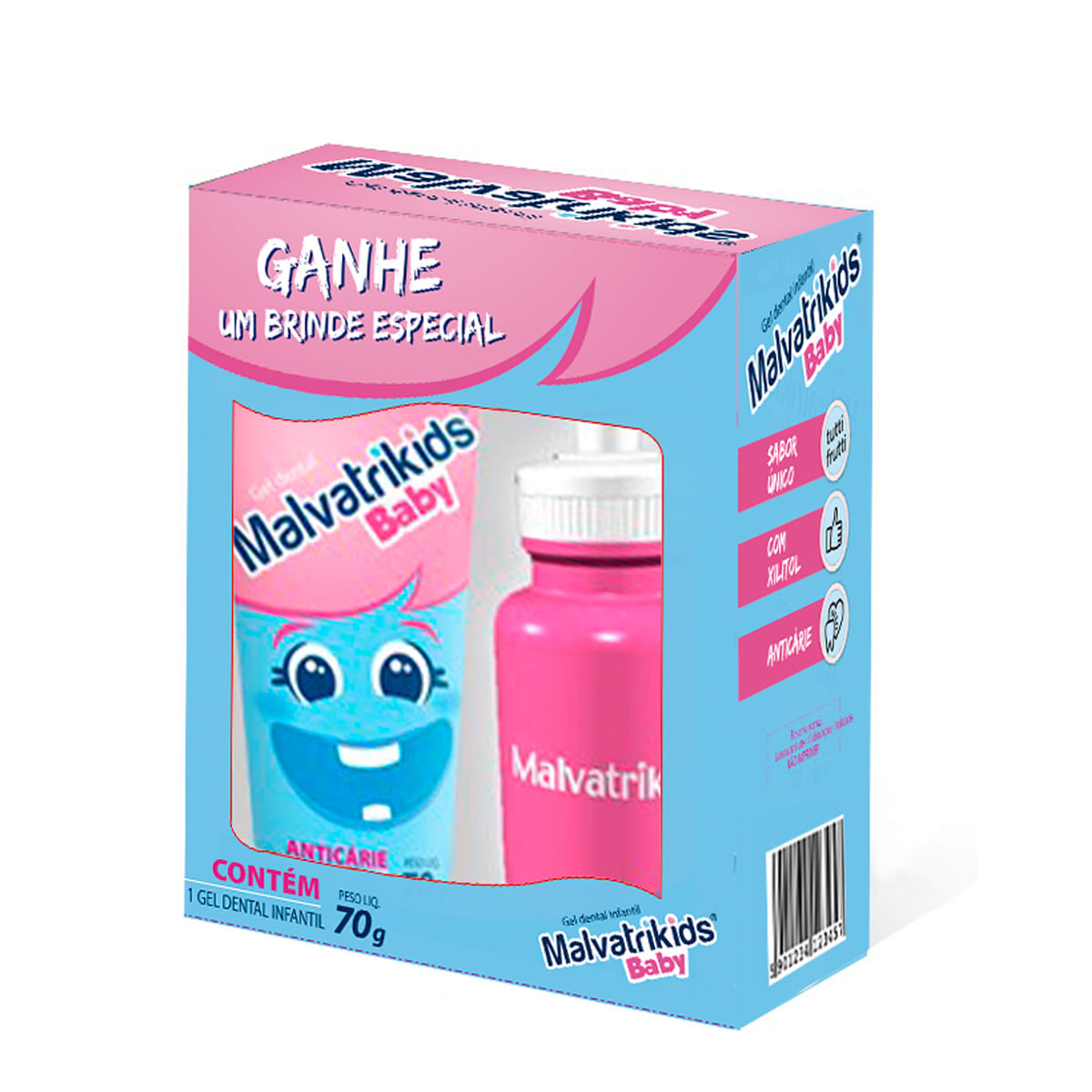 Creme Dental Malvatrikids Baby 70g Gratis Brinde Especial - Pague Menos