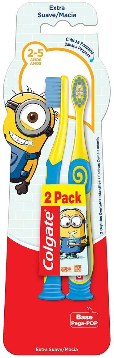 Colgate Minions 2 - 5 Anos Escova Dental Infantil 2 Unid