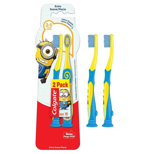 Colgate Minions 2 - 5 Anos Escova Dental Infantil 2 Unid