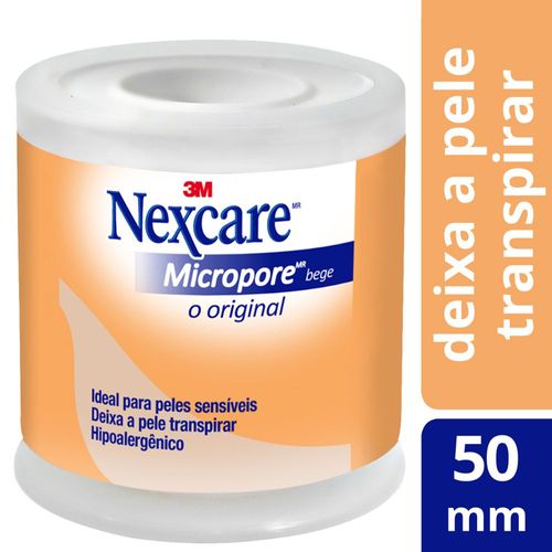 Fita Micropore Nexcare Bege - 50 Mm X 4,5 M