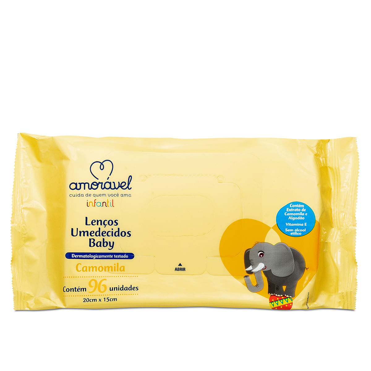 Lenço Umedecido Amorável Baby Camomila Com 96 Unidades Menor preço em Lenço Umedecido Amorável Baby Camomila Com 96 Unidades
