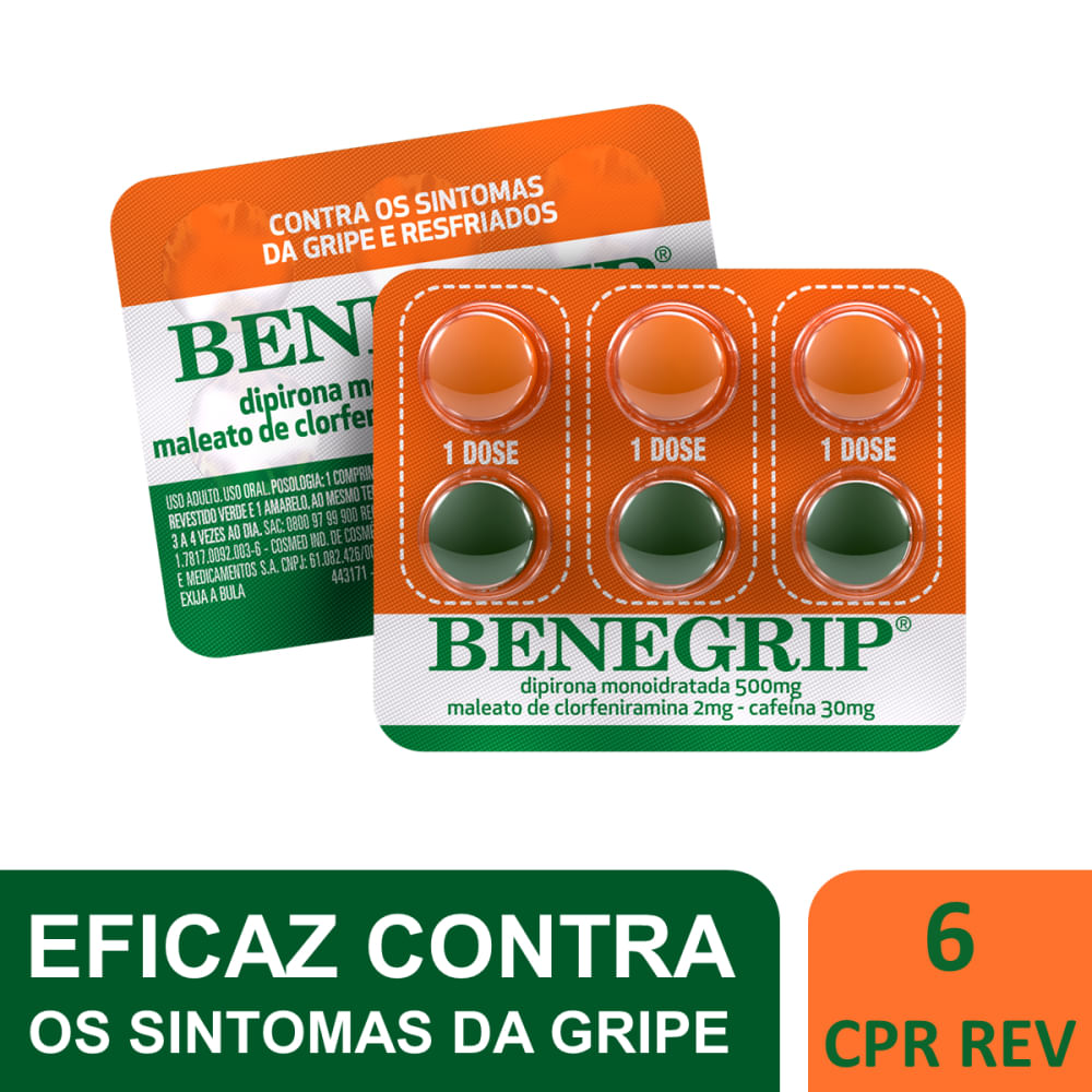 Benegrip Blister 6 Comprimidos - Pague Menos