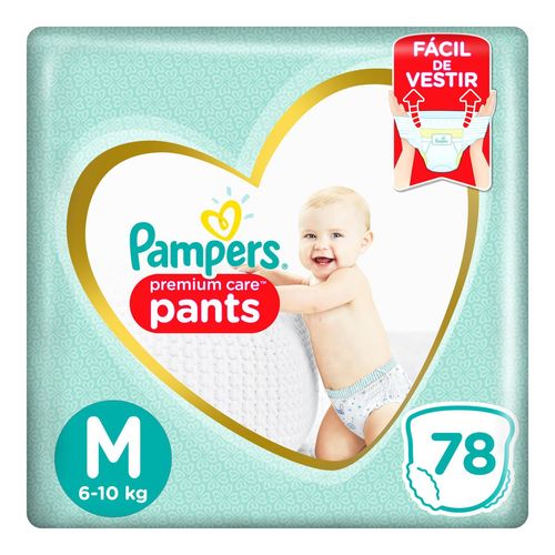 Fralda Pampers Pants Premium Care M 78 Unidades