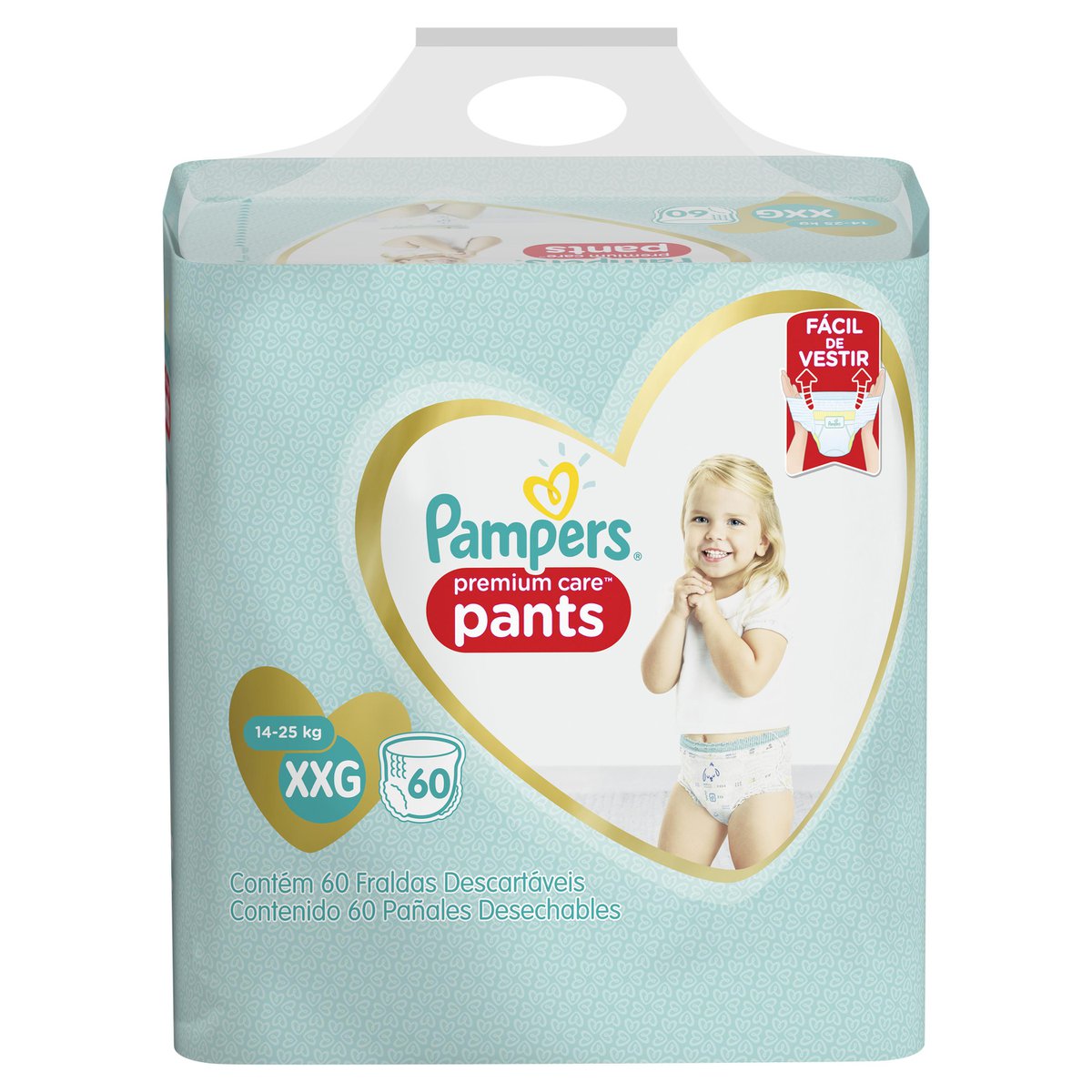 Fralda Pampers Pants Premium Care Tamanho Xxg Com 60