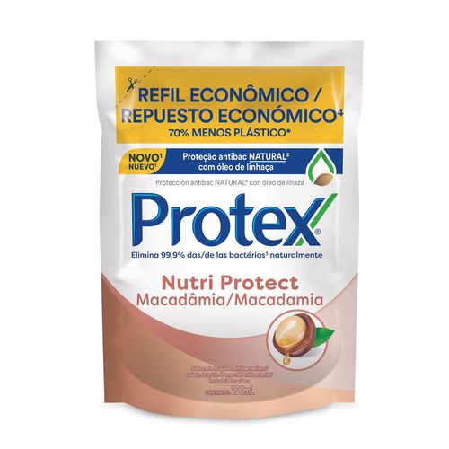 Sabonete Líquido Antibacteriano Protex Macadâmia Pro Hidrata Refil 200ml