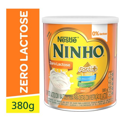 Leite Em Pó Ninho Forti+ Zero Lactose 380g