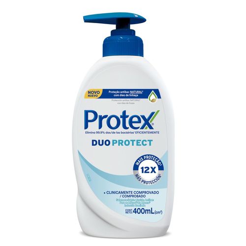 Sabonete Protex Duo Protect Para As Mãos Antibacteriano 400ml