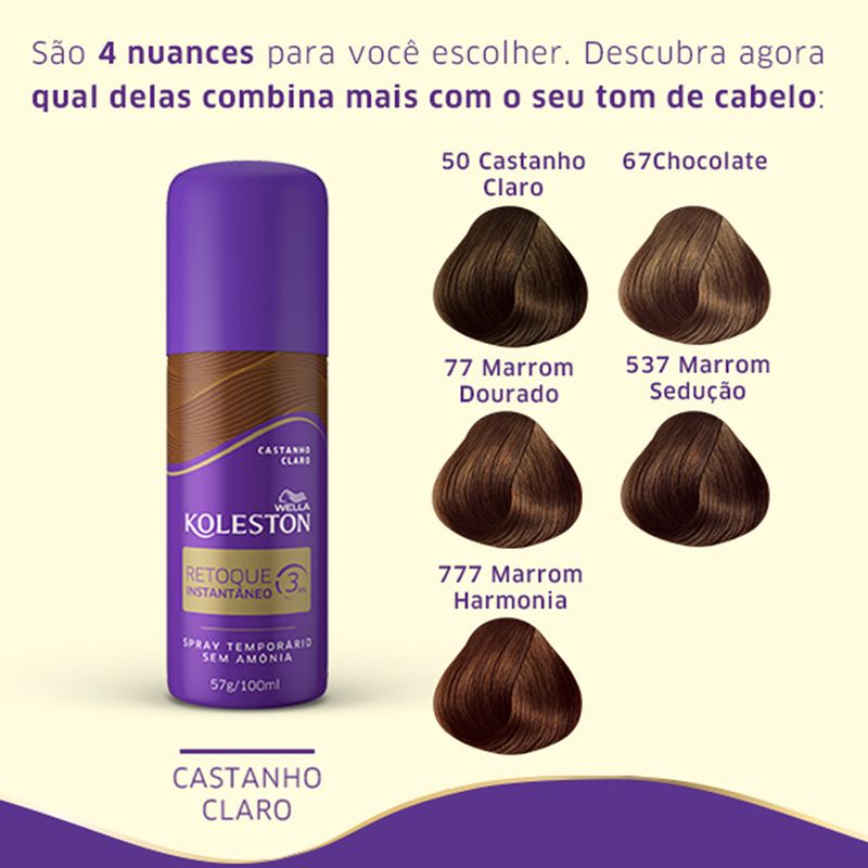 Tintura-Koleston-Retoque-Instantaneo-Cor-Castanho-Claro-Spray-100ml