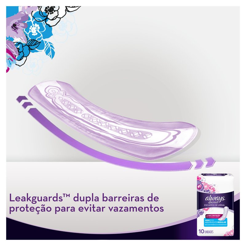 Absorvente-Always-Discreet-Incontinencia-Urinaria-Noturno-Com-8-Unidades