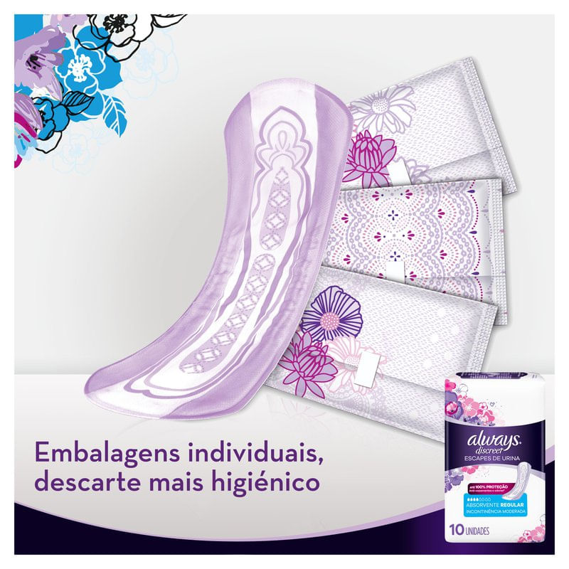 Absorvente-Always-Discreet-Incontinencia-Urinaria-Noturno-Com-8-Unidades