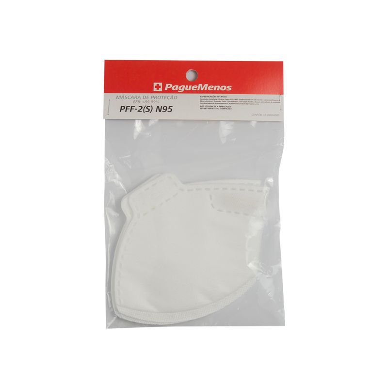 Mascara-De-Protecao-Pague-Menos-N95-Branca-Descartavel-Com-3-Unidades
