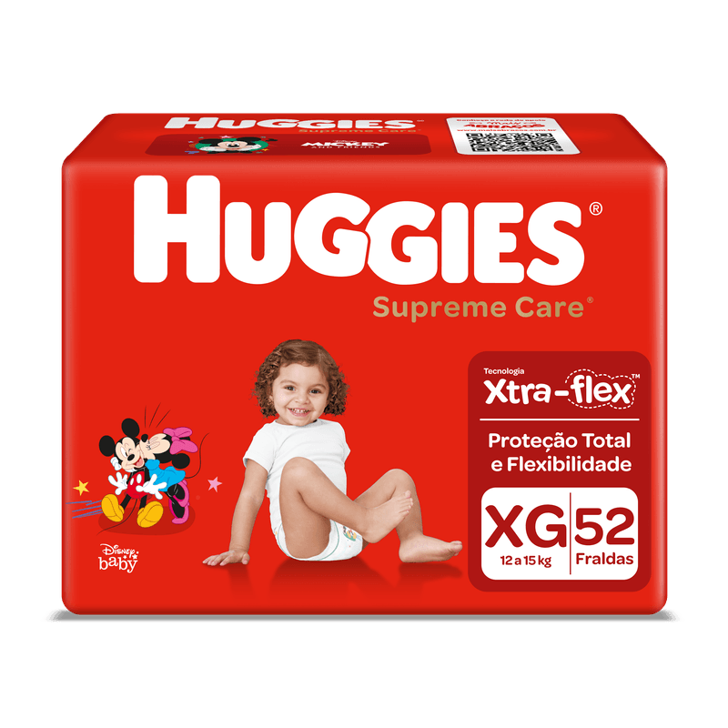 Fralda Huggies Supreme Care XG - 52 Fraldas - Pague Menos