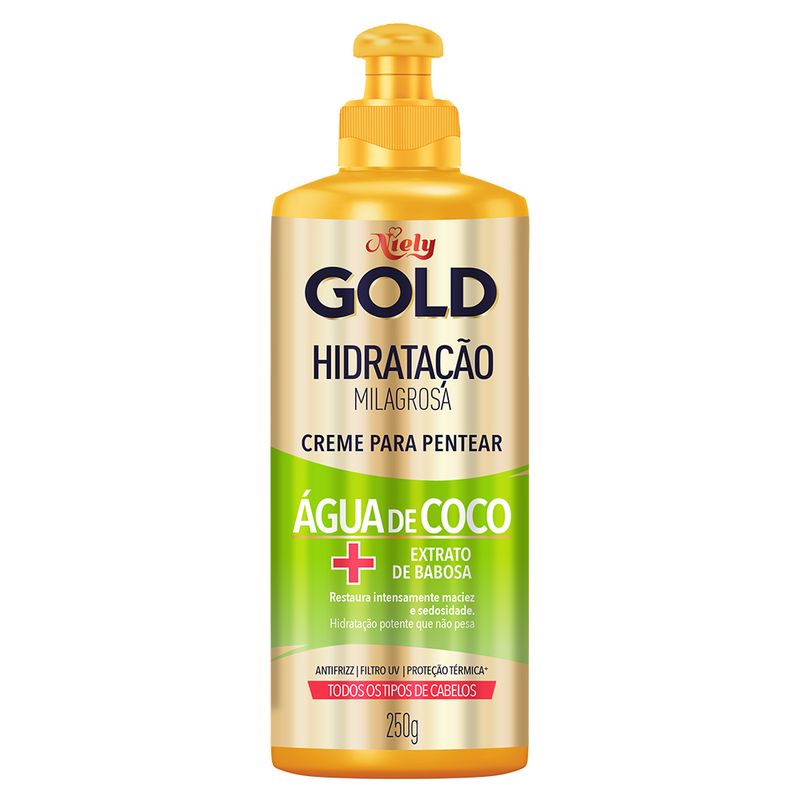 Creme-De-Pentear-Niely-Gold-Agua-De-Coco-250g