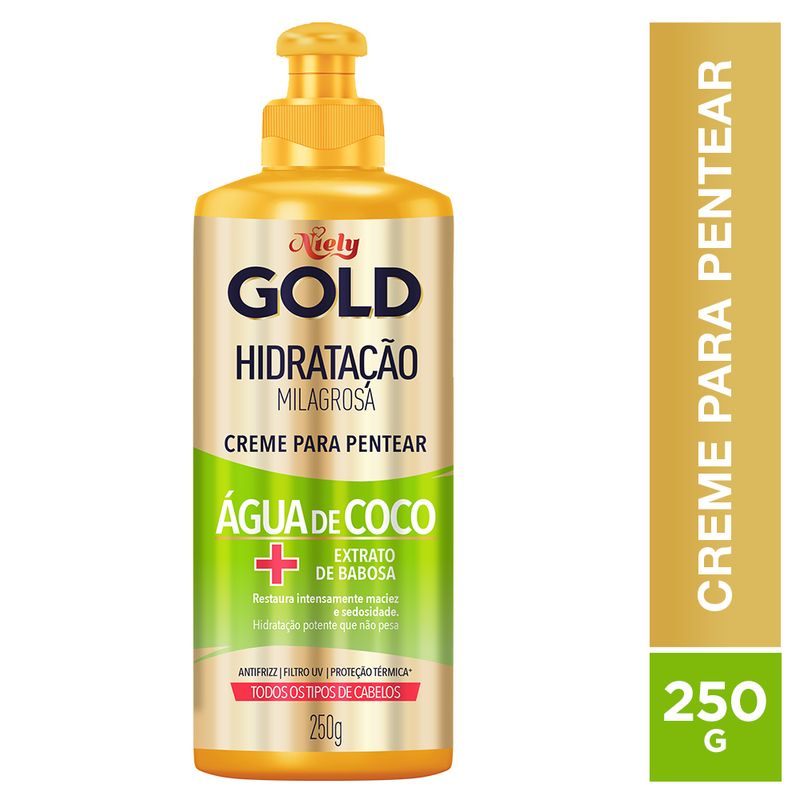 Creme-De-Pentear-Niely-Gold-Agua-De-Coco-250g