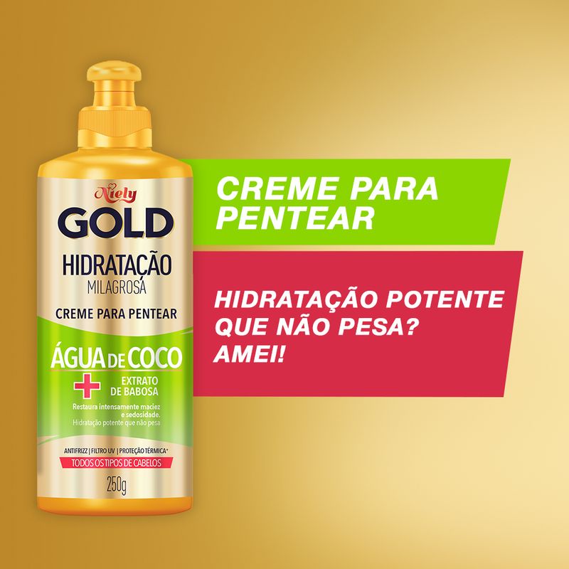 Creme-De-Pentear-Niely-Gold-Agua-De-Coco-250g