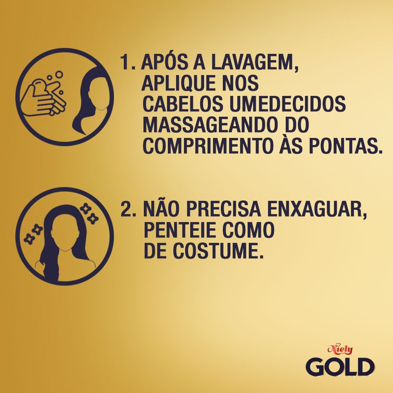 Creme-para-Pentear-Niely-Gold-Reconstrucao-Potente-250g