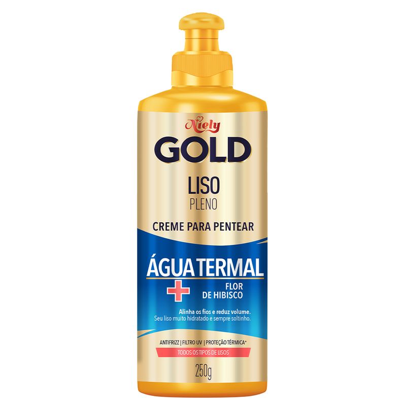 Creme-para-Pentear-Niely-Gold-Liso-Pleno-250g