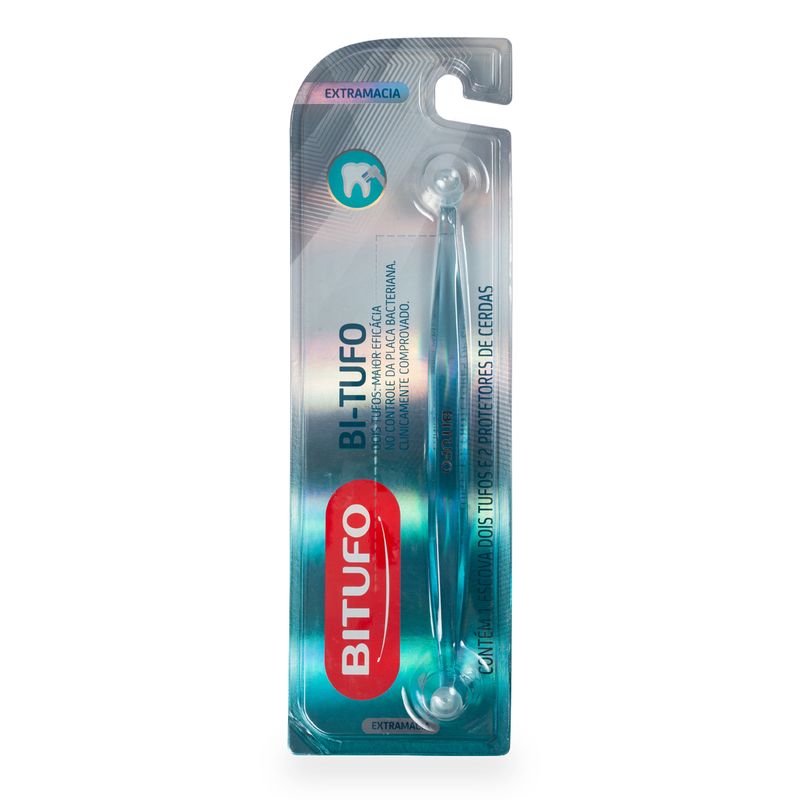Escova-Dental-Bitufo-Dois-Tufos-Bi-Tufo-Extramacia---2-Protetores-De-Cerdas