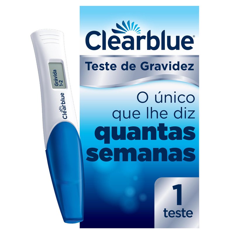 Teste De Gravidez Digital Clearblue Com 1 Unidade Novo Extrafarma 