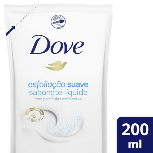 Sabonete Líquido Dove Esfoliação Suave Nova Fórmula 200ml