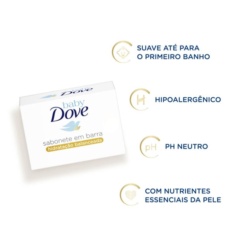 Dove Baby Hidratação Balanceada - Sabonete em Barra 75g