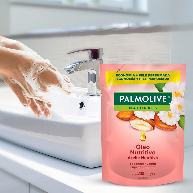 Sabonete Líquido Palmolive Naturals Óleo Nutritivo Refil 200ml - Pague Menos