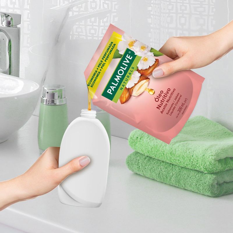 Sabonete Líquido Palmolive Naturals Óleo Nutritivo 650ml Tamanho