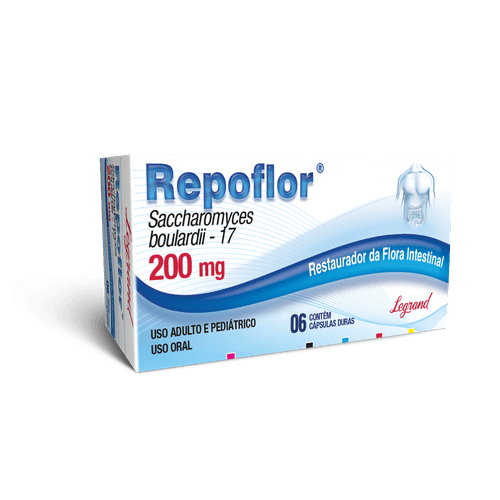 Repoflor 200mg Com 6 Cápsulas