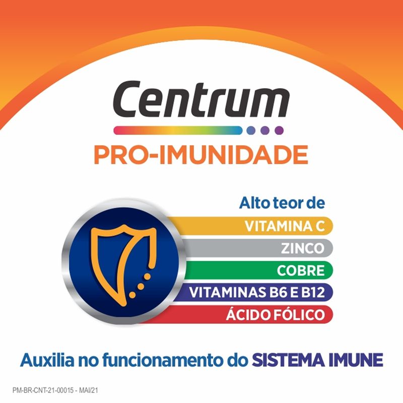 Centrum Pro Imunidade Multivitamínico Com Vitaminas C E Zinco, 60 ...