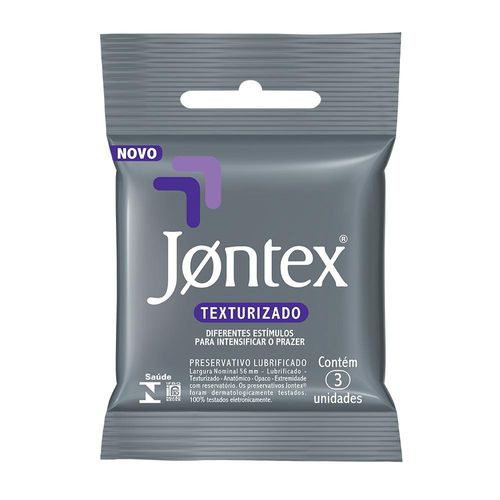 Preservativo Camisinha Jontex Texturizado - 3 Unidades
