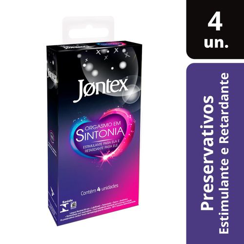 Preservativo Jontex Orgasmo Em Sintonia Com 4 Unidades