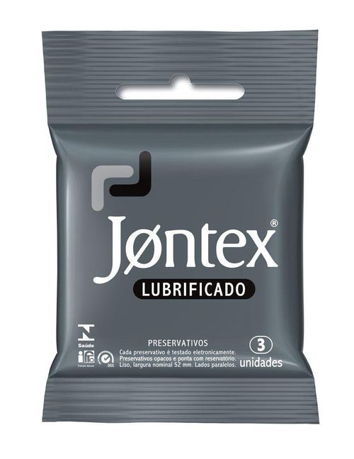 Preservativo Camisinha Jontex Lubrificado - 3 Unidades