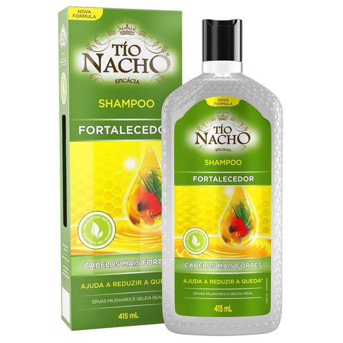 Tio Nacho Shampoo Fortalecedor Ervas Milenares Com Geleia Real, 415ml