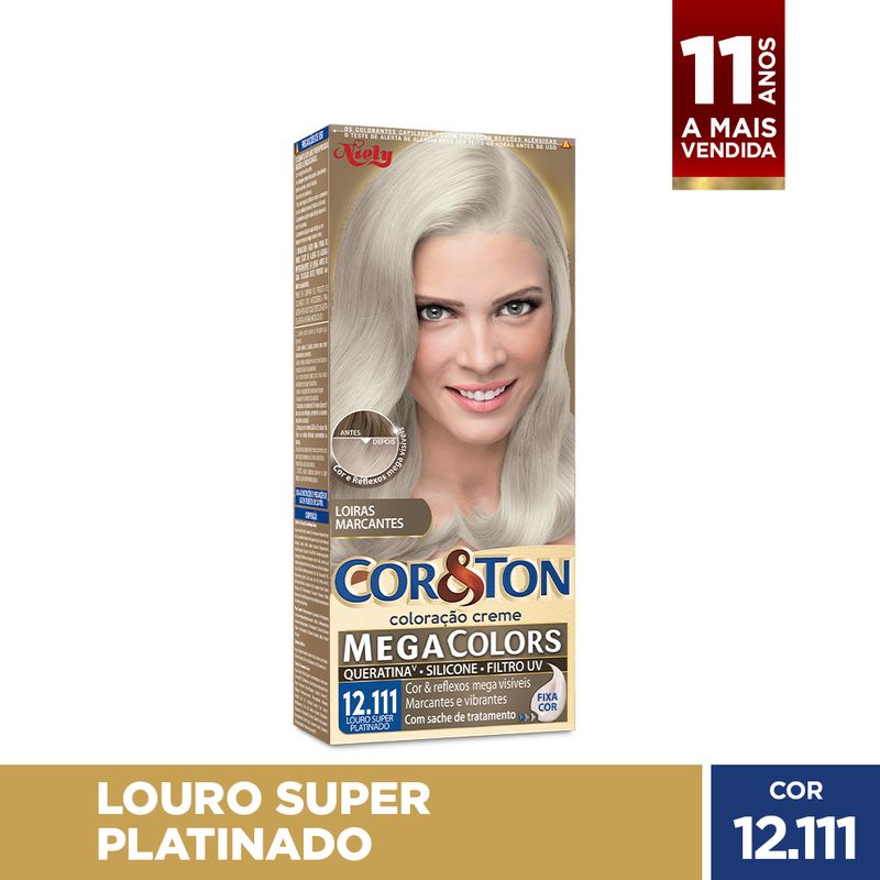 Tintura-Cor-Ton-Niely-mini-kit-Mega-Colors-12.111-Louro-Super-Platinado