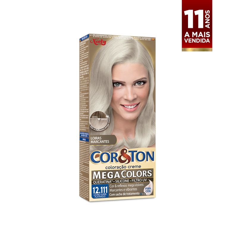 Tintura-Cor-Ton-Niely-mini-kit-Mega-Colors-12.111-Louro-Super-Platinado