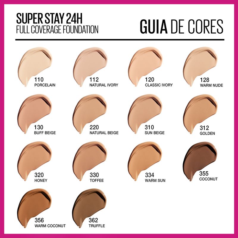 Base Maybelline Longa Duração Superstay Full Coverage 220 Natural Beige  30ml - Pague Menos