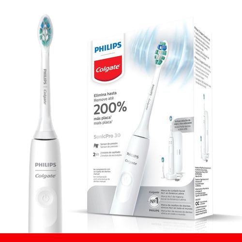 Escova De Dente Elétrica Philips Colgate Sonicpro 30 1 Unid